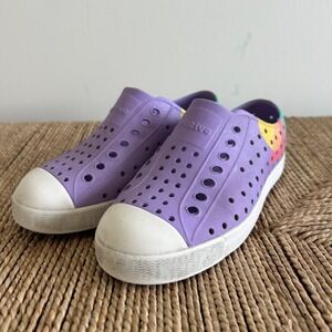 Native Shoes Child Jefferson Slip On Purple Rainbow C13 Beach Outdoors‎